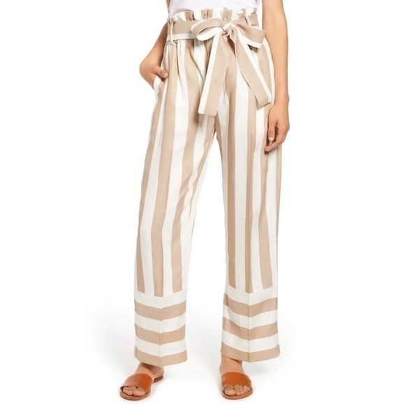J. Crew Point Sur Stripe Paperbag Waist Pants - Picture 4 of 14